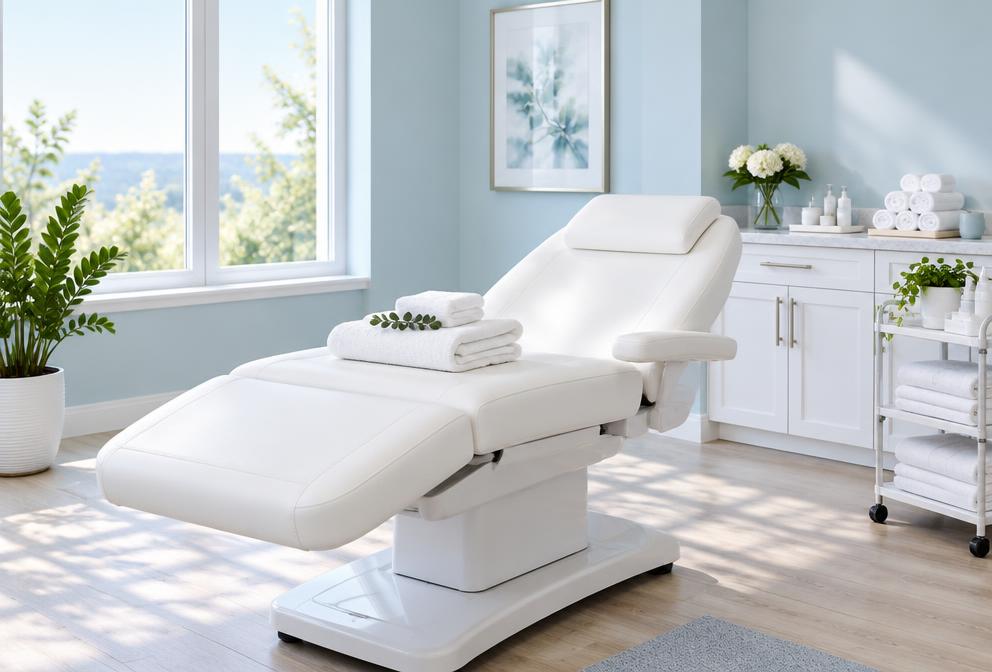 Bright modern treatment room without people